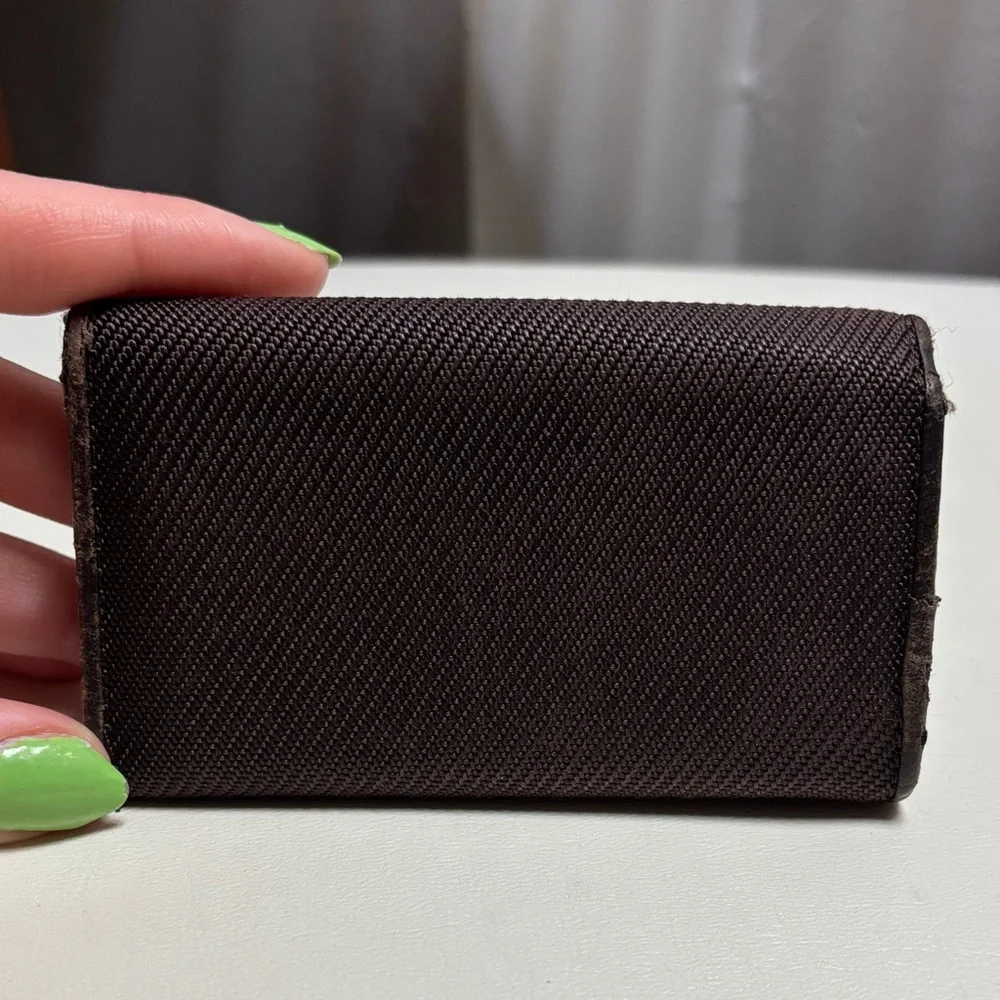 Vintage Burberry Brown Canvas Key Holder - Picture 2 of 10